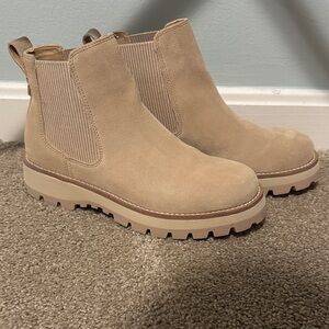 Sperry Beige Ankle Booties